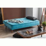Sofa bed, 180 cm, turquoise - ATSOBD6 - Image 2