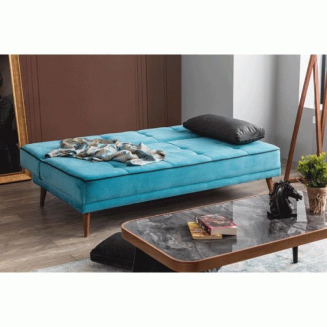 Sofa bed, 180 cm, turquoise - ATSOBD6 - Image 2