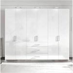 Wardrobe, 220 cm, white - ATWAR2