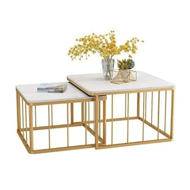 Coffee Table Set, Gold, 60cm - HACHM7031