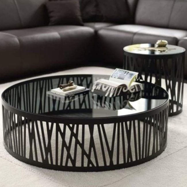 Coffee Table set, Black, 80cm - HACME37