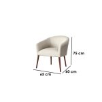 Side Chair, Beech Wood, Brown&Beige - Image 2