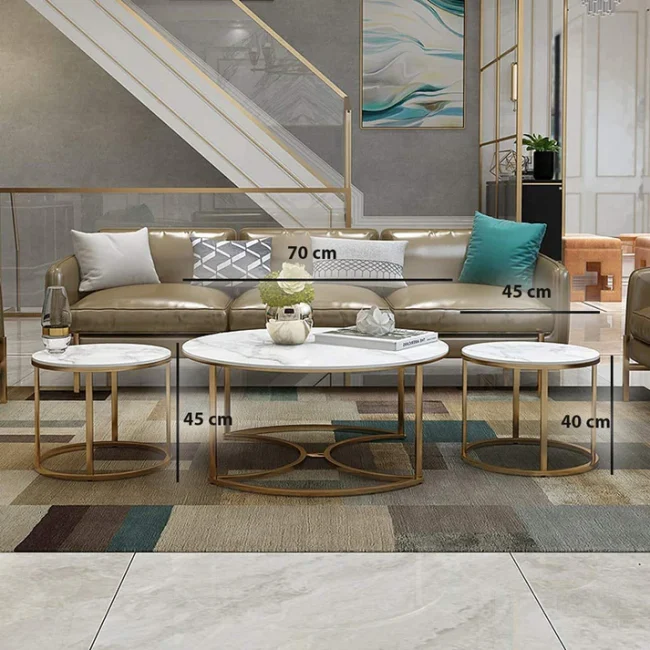 Coffee Table Set - 3 Pieces - Image 2