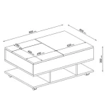Coffee Table 90 x 60 cm - Image 6