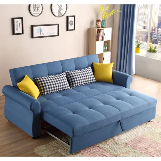 Sofa bed, Beech wood, 85 & 200 cm