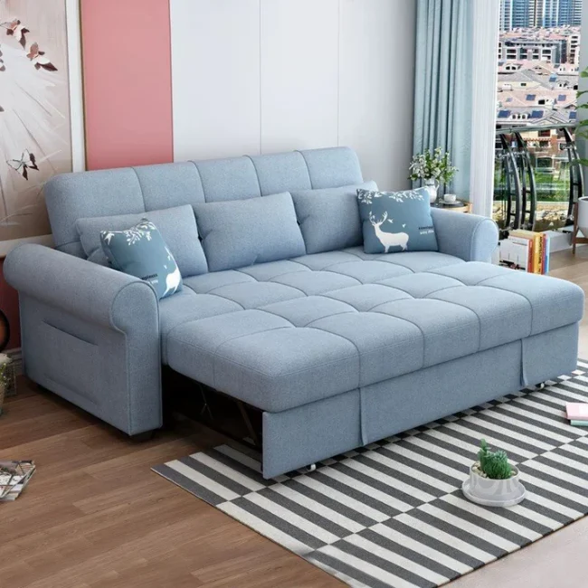 Sofa bed, Beech wood, 85 x 200 cm