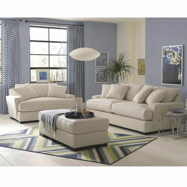Sofa Set, Beech Wood, 3 Pieces